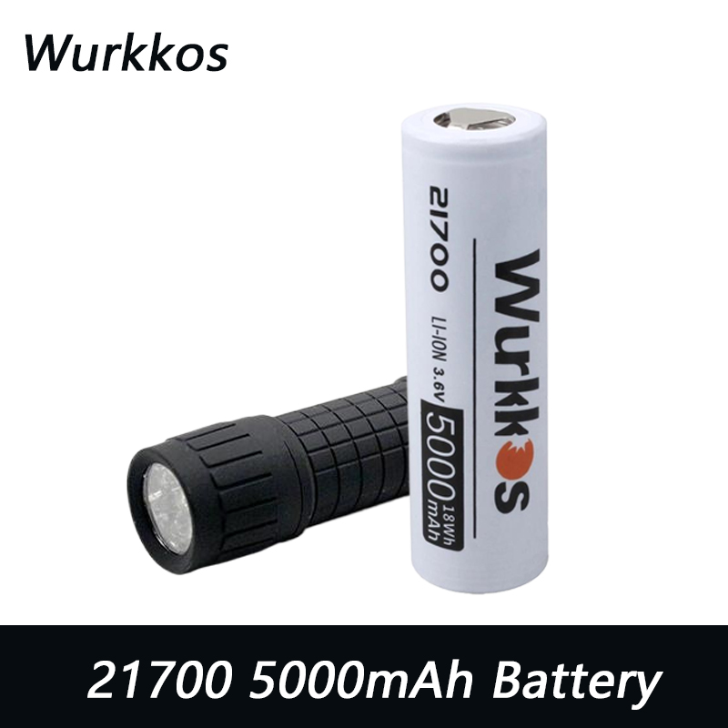 Renewable Energy Battery - Wurkkos 21700 5000mAh Rechargeable Lithium Battery