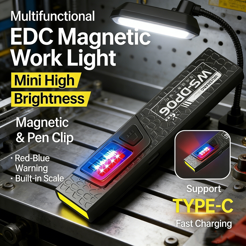 Renewable Energy Battery - Ultra Bright Portable Magnetic & Clamp