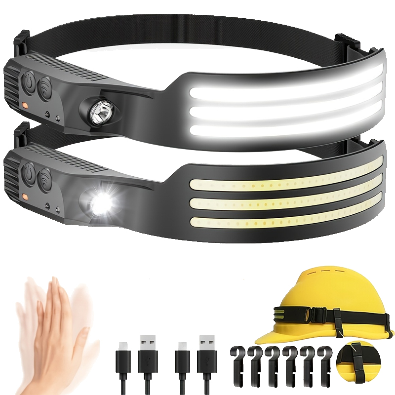 Renewable Energy Battery - LED Sensor Headlamp USB Rechargeable Led