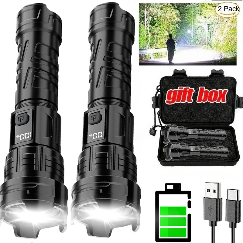 Renewable Energy Battery - Super Bright LED Flashlight USB Rechargeable