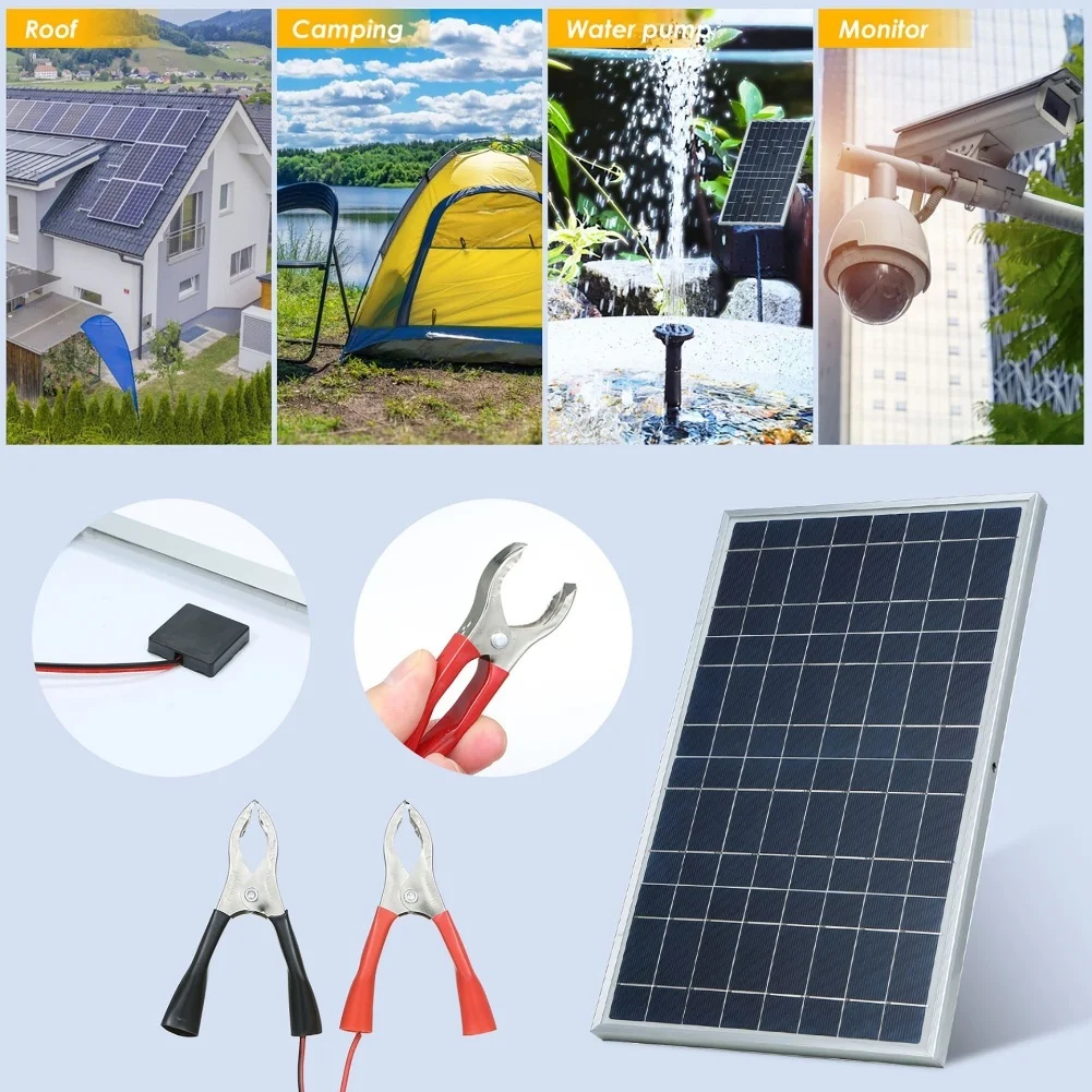 30W 12V Solar Panel Kit Polycr - Renewable Energy Solutions ulasan dan harga