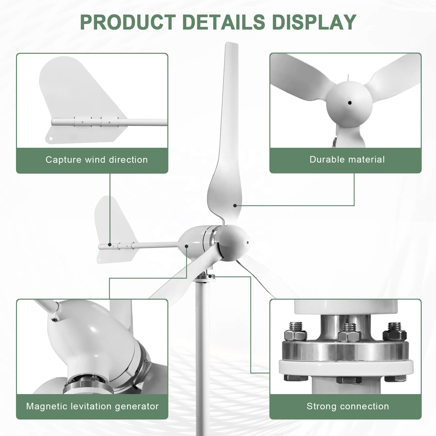 Ruiyan 1KW Home Wind Turbine O - Renewable Energy Solutions ulasan dan harga