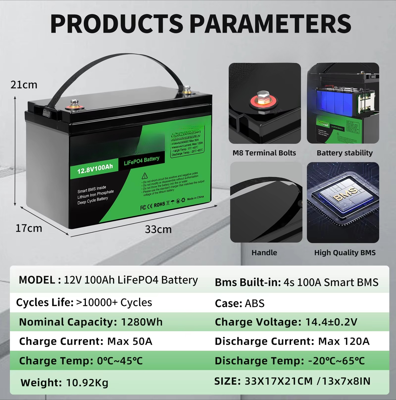 DATOUBOSS US Local Warehouse   - Lithium Battery 100Ah ulasan dan harga
