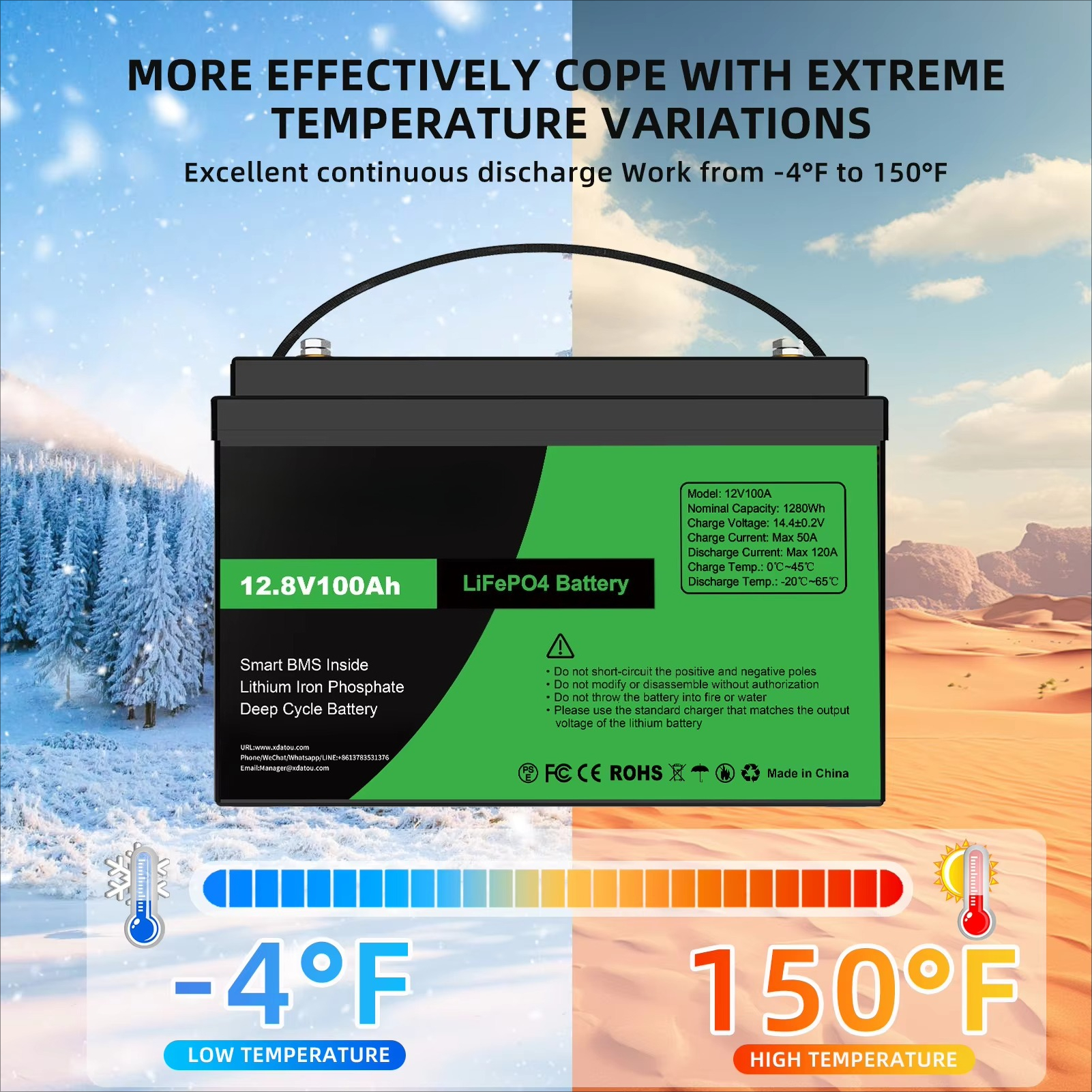DATOUBOSS US Local Warehouse   - Lithium Battery 100Ah ulasan dan harga
