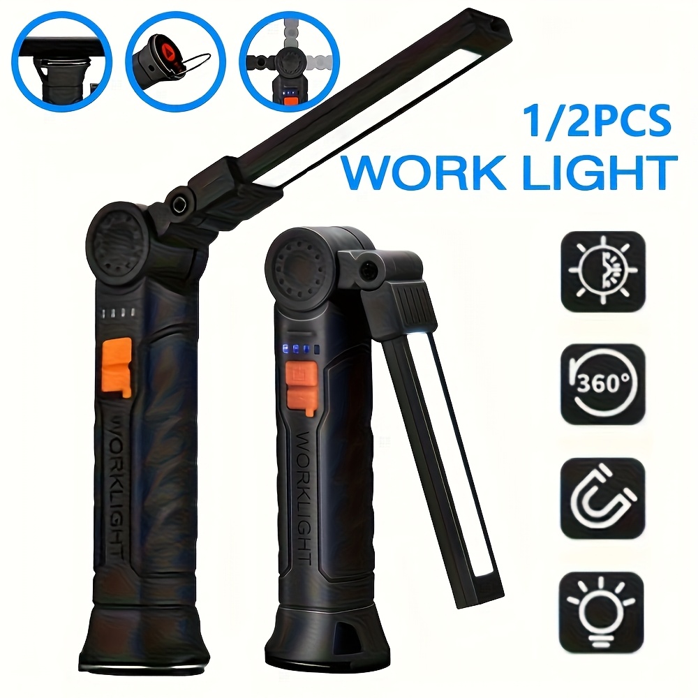 Portable COB LED Flashlight Re - Renewable Energy Battery ulasan dan harga