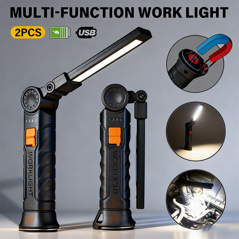 Portable COB LED Flashlight US - Renewable Energy Battery ulasan dan harga