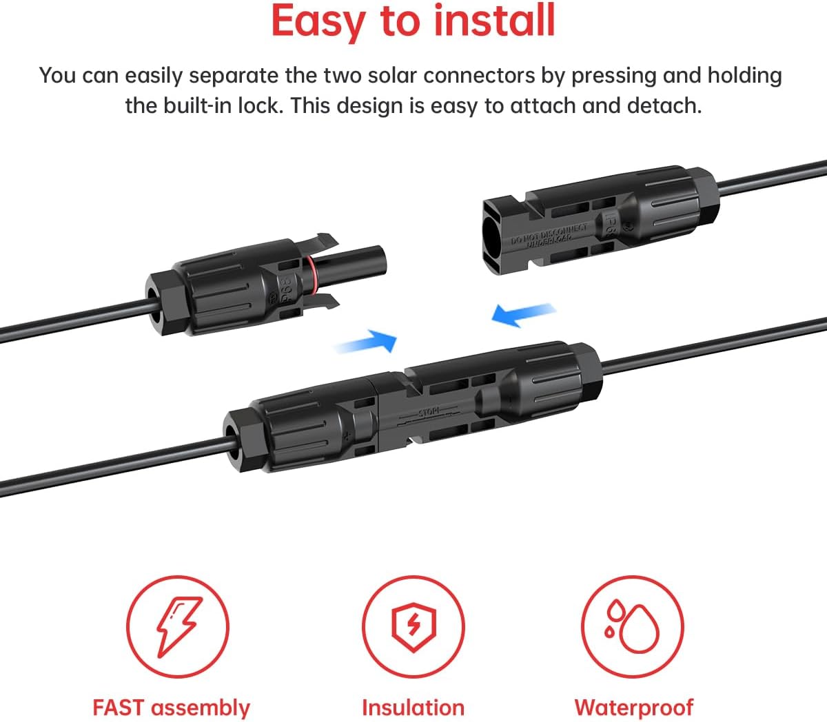 Superbat 10AWG 2FT Solar to XT - Solar Cable Mc4 Connector ulasan dan harga