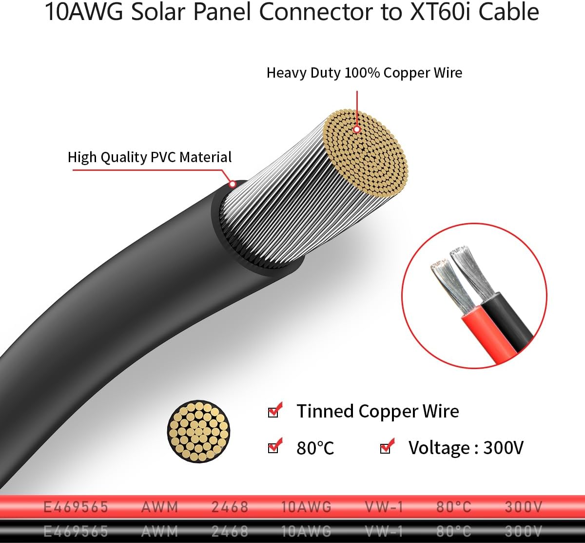 Superbat 10AWG 2FT Solar to XT - Solar Cable Mc4 Connector ulasan dan harga