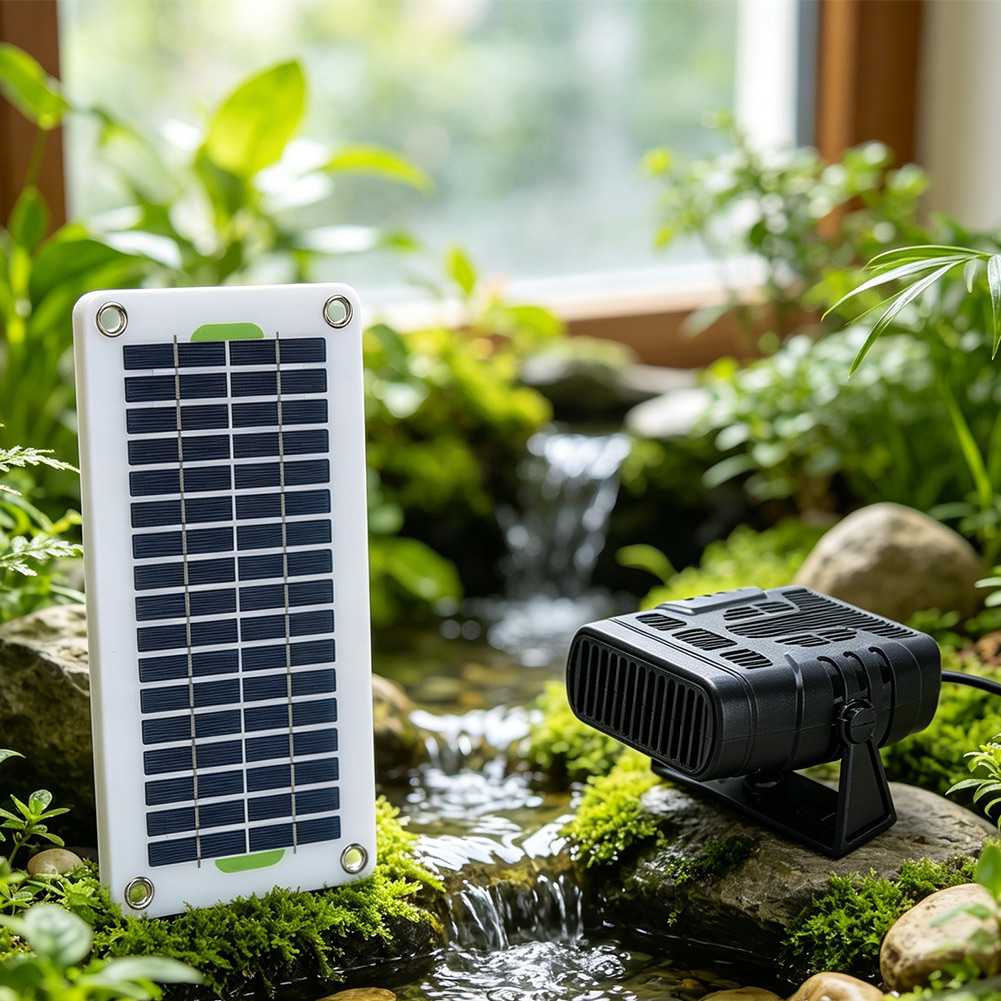 30W 12V Portable Solar Fan Hea - Renewable Energy Solutions ulasan dan harga