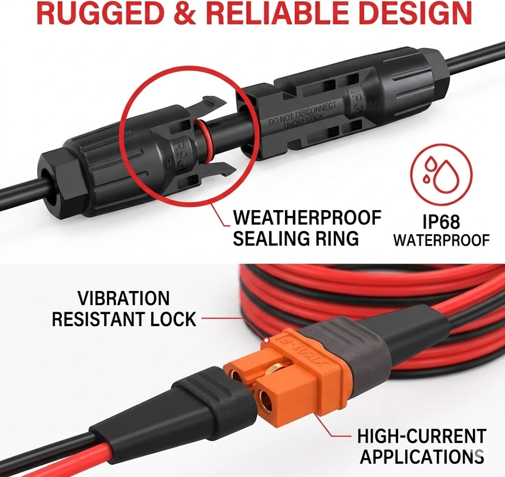 Superbat 12AWG 10FT Solar to X - Solar Cable Mc4 Connector ulasan dan harga