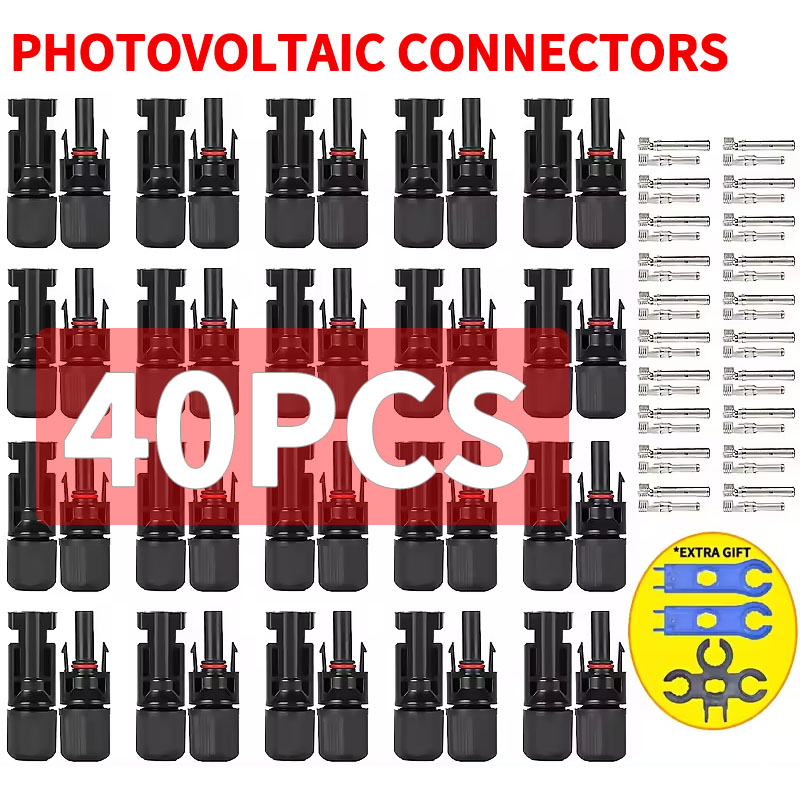 400/200/100/40/20/10 Pcs Photo - Solar Cable Mc4 Connector ulasan dan harga