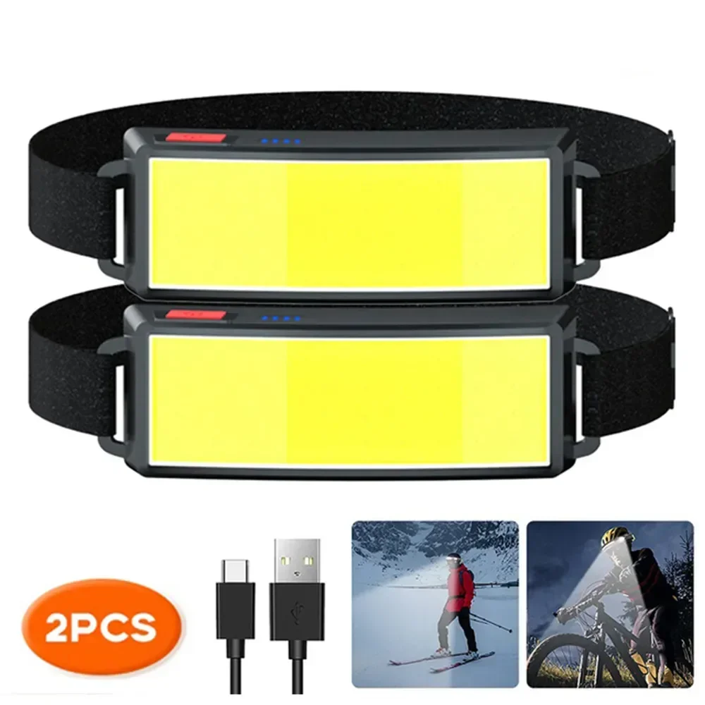 COB Portable LED Headlights Ou - Renewable Energy Battery ulasan dan harga