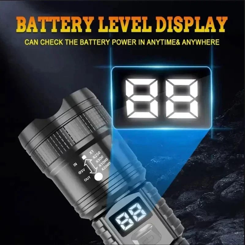 P50 High Brightness Flashlight - Renewable Energy Battery ulasan dan harga