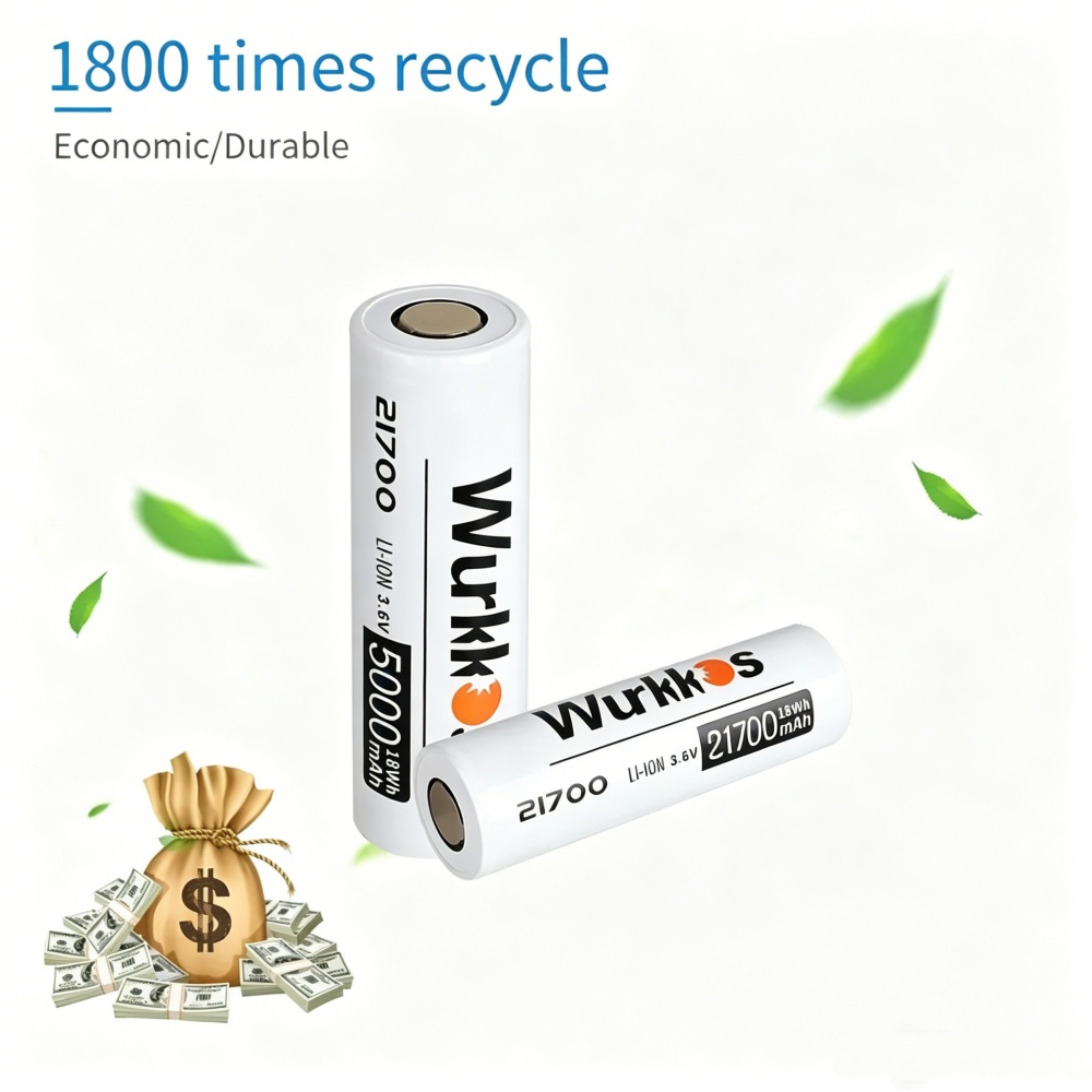 Wurkkos 21700 5000mAh Recharge - Renewable Energy Battery ulasan dan harga