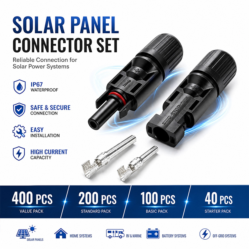 600/400/200/100/40/20 PCS Sola - Solar Cable Mc4 Connector ulasan dan harga