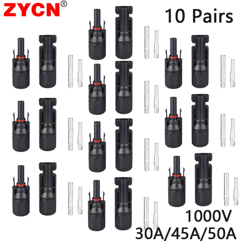 10Pairs IP68 Photovoltaic Sola - Solar Cable Mc4 Connector ulasan dan harga
