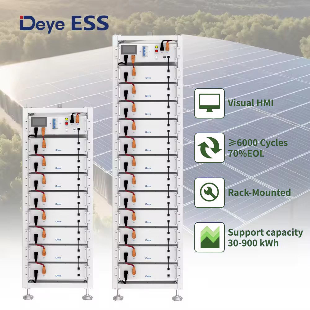 Deye 50KWH 60KWH  Battery BOS- - Lithium Battery 100Ah ulasan dan harga