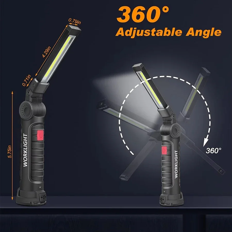New Portable COB LED Flashligh - Renewable Energy Battery ulasan dan harga