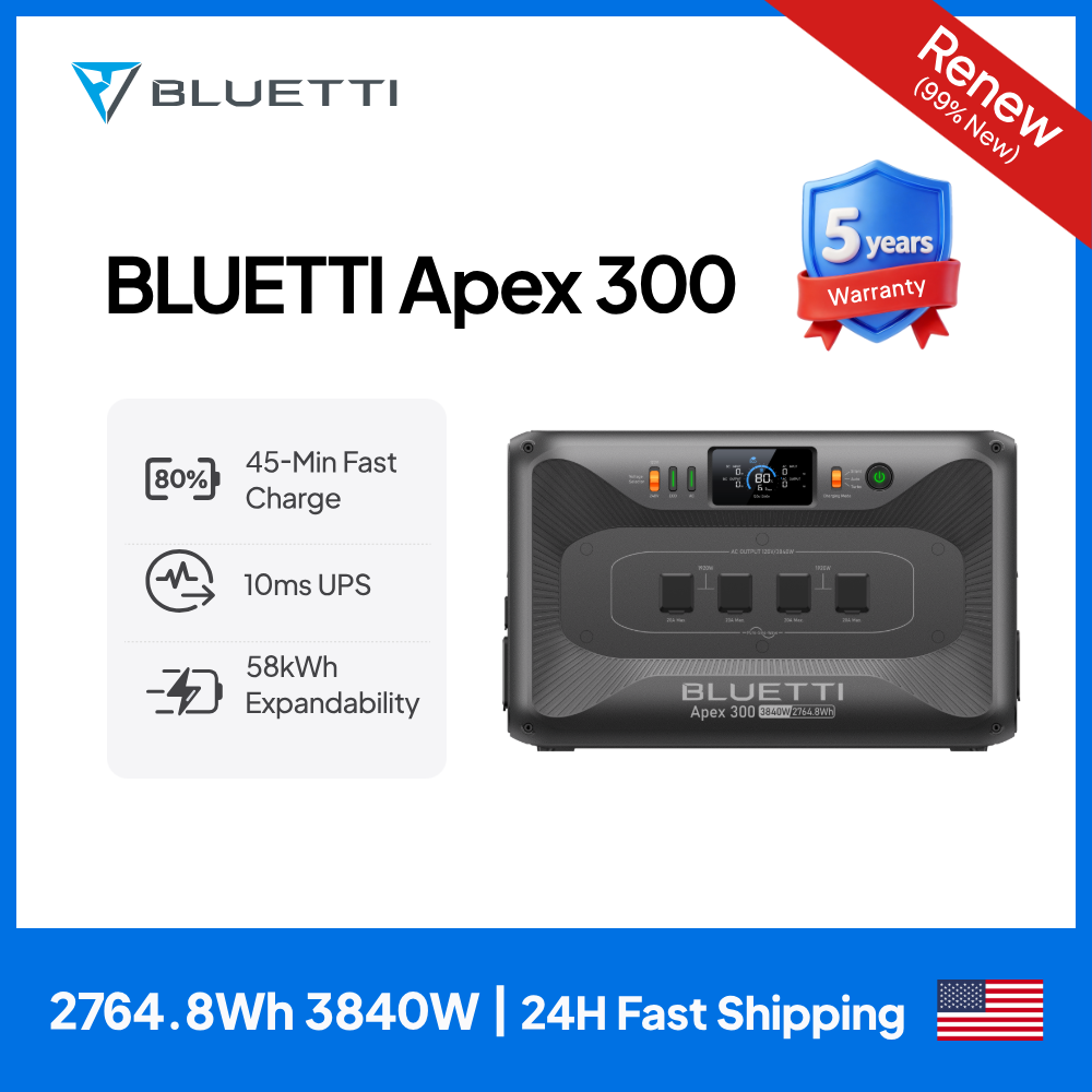 【RENEW 】BLUETTI Apex 300 2764W - Renewable Energy Solutions ulasan dan harga