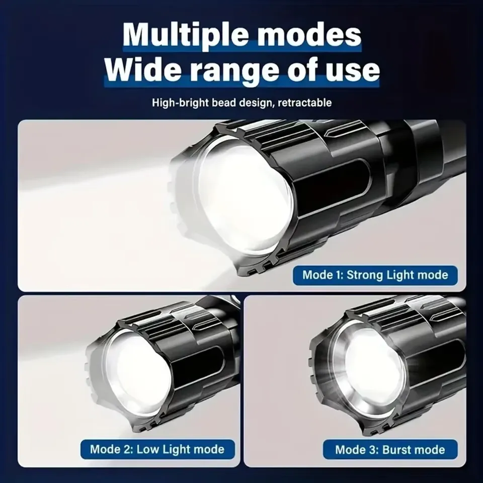 Super Bright LED Flashlight US - Renewable Energy Battery ulasan dan harga